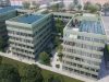 Neubau Büroflächen im Synergiepark Stuttgart - Visualisierung Gebäude mit Innenhof