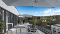 Neubau: Büroflächen im "Maybach10" - Visualisierung Dachterrasse 5. OG